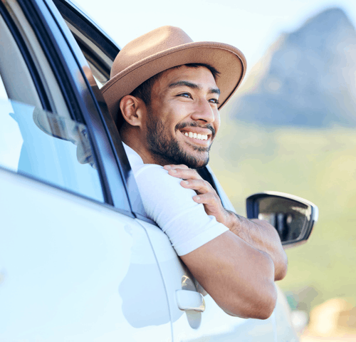 man wearing a hat